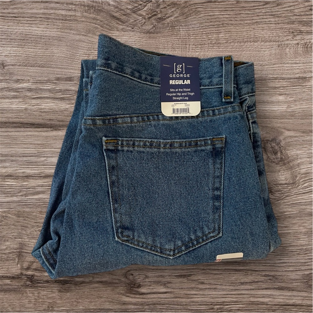 George Regular Fit Men’s Jeans NWT 31 x 32 Blue Denim